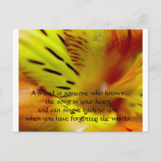 Ein Freund ist jemand, der den Sohn kennt.. Postkarte