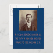 Ein Freund ist jemand, der die Wahrheit in dir seh Postkarte (Vorne/Hinten)