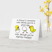 Ein Freund ist jemand Karte (Gelbe Blume)