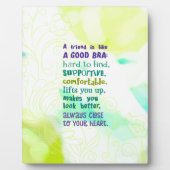 Ein Freund ist wie eine gute Bra Fotoplatte (Vorderseite)