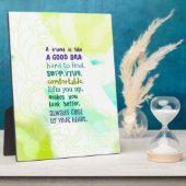 Ein Freund ist wie eine gute Bra Fotoplatte (Seite)