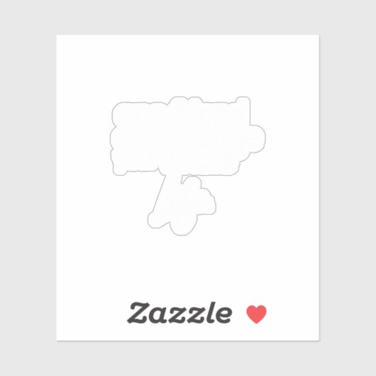 ein Freund kann Ihr ganzes Leben verändern Aufkleber (Blatt)