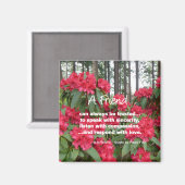 Ein Freund kann immer vertrauenswürdig sein... Magnet (Vorderseite/Rückseite)