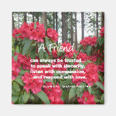 Ein Freund kann immer vertrauenswürdig sein... Magnet (Vorne)