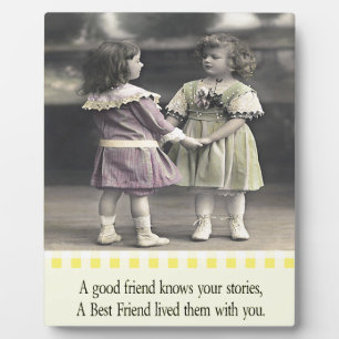 Ein Freund kennt Ihre Geschichten Fotoplatte