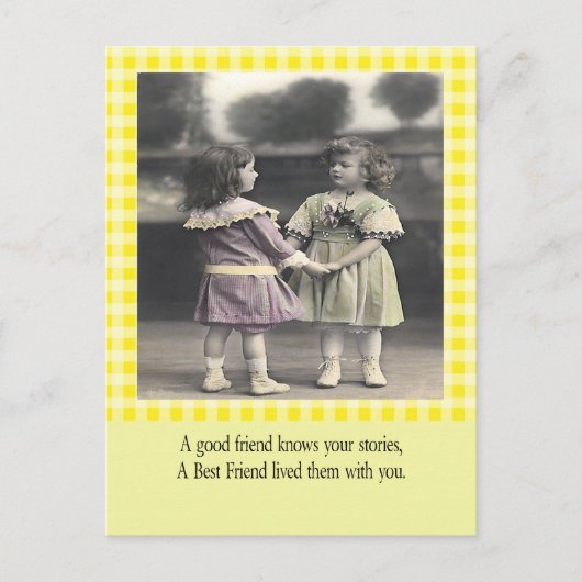 Ein Freund kennt Ihre Geschichten Postkarte (Vorderseite)