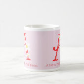 Ein Freund Lieben immer Alphabet Eine Tasse (Mittel)