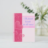 "Ein Freund liebt immer" Postkarte (Stehend Vorderseite)