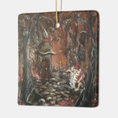 Ein Freund tief im Wald Keramikornament (Links)