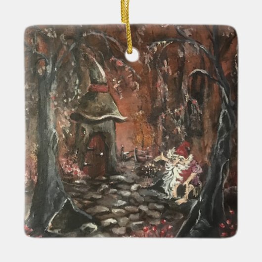 Ein Freund tief im Wald Keramikornament (Vorderseite)