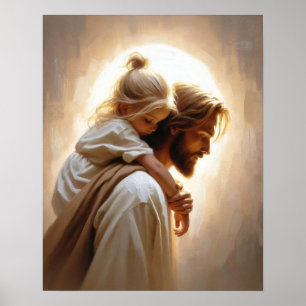 Ein Freund und Retter, Christliche Kunst, Bild Jes Poster