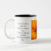 Ein Freund… Zweifarbige Tasse (Links)