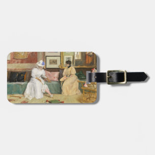 Ein freundlicher Anruf, 1895 (Öl auf Leinwand) Gepäckanhänger