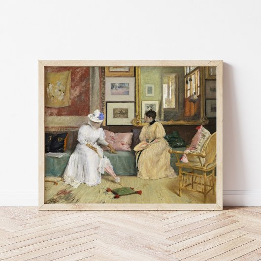 Ein freundlicher Anruf | William Merritt Chase Poster
