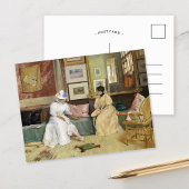 Ein freundlicher Anruf | William Merritt Chase Postkarte