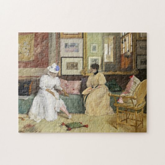 Ein freundlicher Anruf | William Merritt Chase Puzzle (Horizontal)