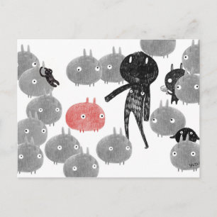 Ein freundlicher Besuch im Bunnyland 2014 Postkarte