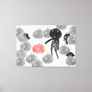 Ein freundlicher Besuch zum bunnyland 2014 Leinwanddruck