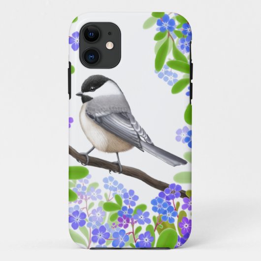 Ein freundlicher kleiner Chickadee iPhone 5 Fall Case-Mate iPhone Hülle (Rückseite)