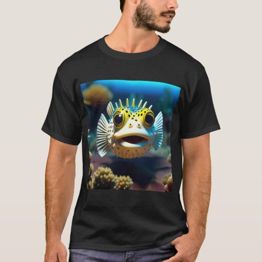 Ein freundlicher Kugelfisch T-Shirt (Vorderseite)