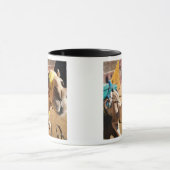 Ein freundliches Kamel erwartet seinen nächsten Fa Tasse (Zentrum)