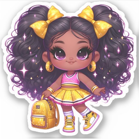 Ein freundliches Teammitglied - Gelb Aufkleber (Vorderseite)