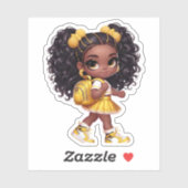 Ein freundliches Teammitglied - Gelb Aufkleber (Blatt)