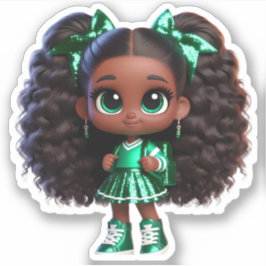 Ein freundliches Teammitglied - Grün Aufkleber