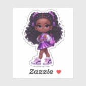 Ein freundliches Teammitglied - Lila Aufkleber (Blatt)