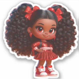 Ein freundliches Teammitglied - Red Aufkleber