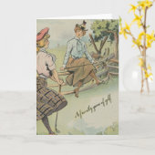 Ein Freundschaftsspiel des Golfs Karte (Gelbe Blume)