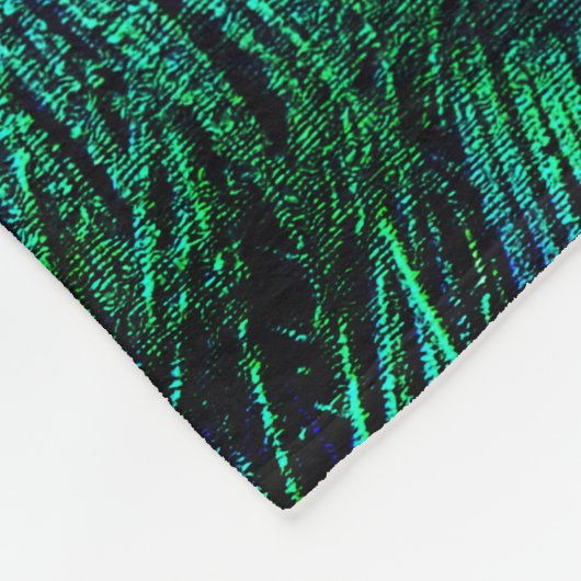 Ein Friedhof Schöne, offene Federn Fleecedecke (Ecke)