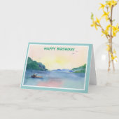 EIN FRIEDLICHER glücklicher GEBURTSTAG Karte (Gelbe Blume)