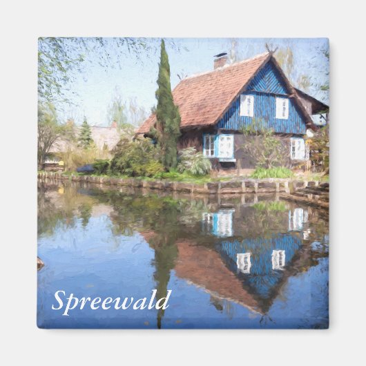 Ein friedlicher Kanal in Spreewald Magnet (Vorne)