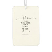 Ein Friedlicher Nachrichtenkraftwagen Autolufterfrischer (Rückseite)