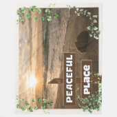 Ein friedlicher Ort Fleecedecke (Vorderseite)
