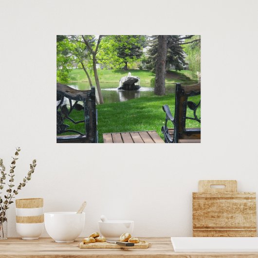 Ein Friedlicher Ort Poster (Küche)