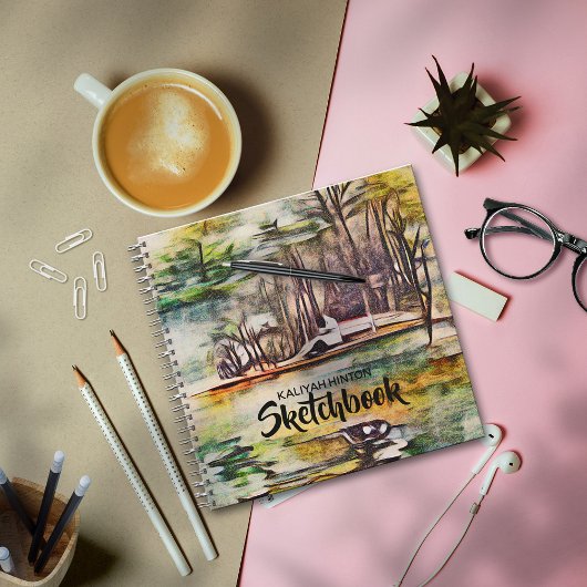 Ein Friedlicher See Notizblock