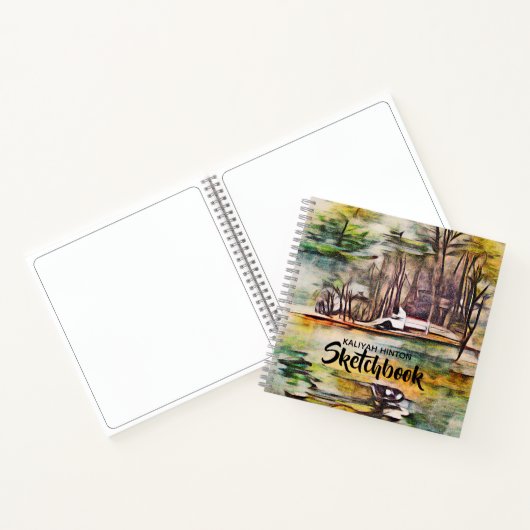 Ein Friedlicher See Notizblock (Innenseite)