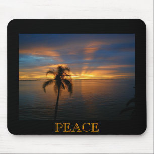 Ein friedlicher Sonnenuntergang Mousepad