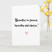 Ein friedlicher Weg Karte (Gelbe Blume)