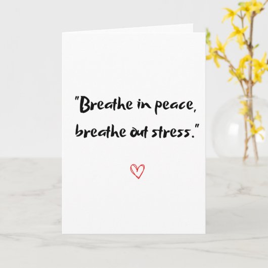 Ein friedlicher Weg Karte (Gelbe Blume)