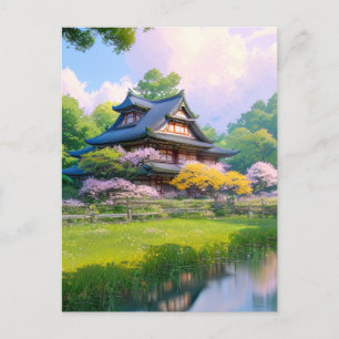 Ein Friedliches Retreat im Herzen der Natur Postkarte