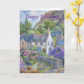 Ein friedliches schottisches Dorf Karte (Gelbe Blume)