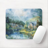 Ein friedliches schottisches Dorf Mousepad (Mit Mouse)