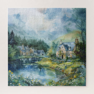 Ein friedliches schottisches Dorf Puzzle