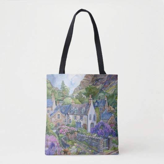 Ein friedliches schottisches Dorf Tasche (Vorderseite)