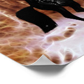 Ein friesischer Winterschnee Poster (Ecke)