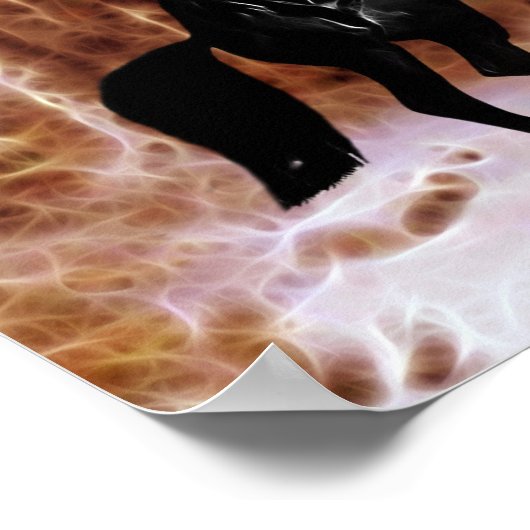 Ein friesischer Winterschnee Poster (Ecke)