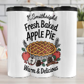 Ein frisch gebackenes Apfelkuchen-Design Thermosbecher